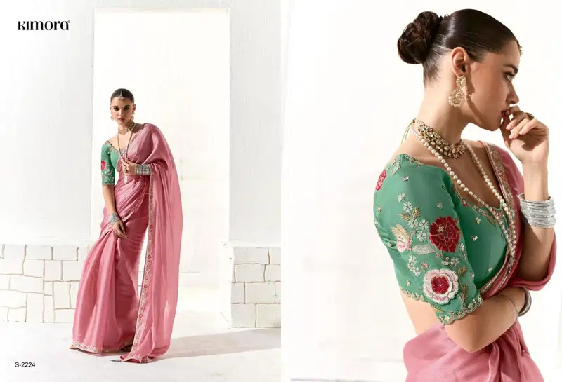 Runway By Kimora Organza Tissue Designer Saree Wholesale Shop In Surat